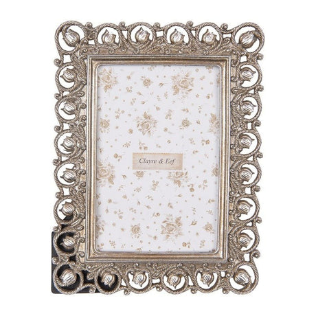 Photo Frame 10 x 15cm Silver Coloured Plastic Rectangle Classic - PHOTO FRAMES - PLATED, GILT, STONE - Beattys of Loughrea