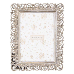 Photo Frame 13 x 18cm Silver Coloured Plastic Rectangle Classic - PHOTO FRAMES - PLATED, GILT, STONE - Beattys of Loughrea