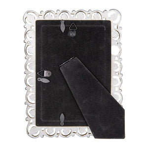 Photo Frame 13 x 18cm Silver Coloured Plastic Rectangle Classic - PHOTO FRAMES - PLATED, GILT, STONE - Beattys of Loughrea