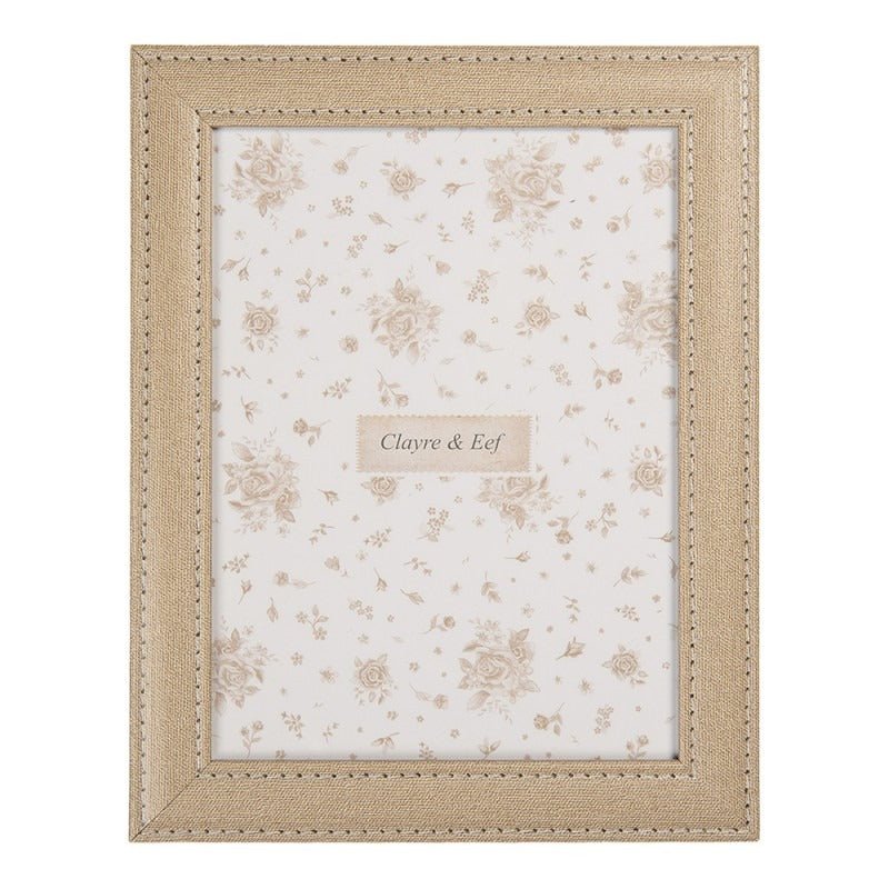 Photo Frame 15 x 20cm Beige MDF Rectangle Bohemian - PHOTO FRAMES - PLATED, GILT, STONE - Beattys of Loughrea