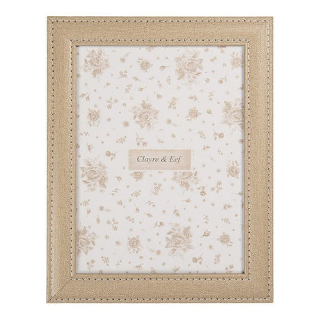Photo Frame 15 x 20cm Beige MDF Rectangle Bohemian - PHOTO FRAMES - PLATED, GILT, STONE - Beattys of Loughrea