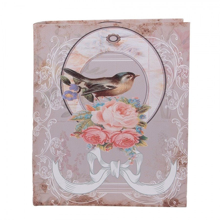 Storage Box Set of 3 Books Pink Wood Bird - ORNAMENTS - Beattys of Loughrea