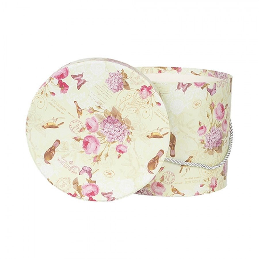 Storage Box Set of 3 Green Cardboard Flowers - ORNAMENTS - Beattys of Loughrea