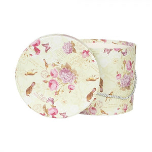 Storage Box Set of 3 Green Cardboard Flowers - ORNAMENTS - Beattys of Loughrea