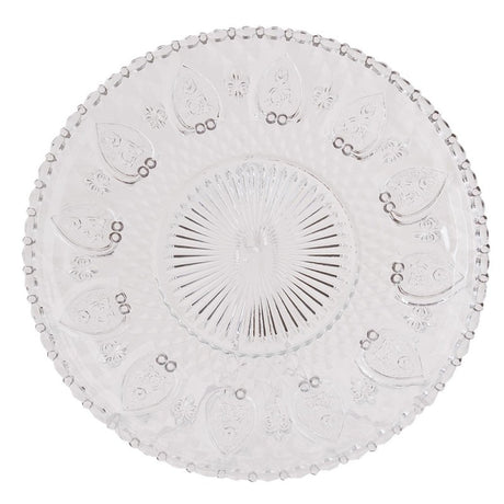 Dinner Plate 25cm Glass Round Dining Plate - MUG SETS - Beattys of Loughrea