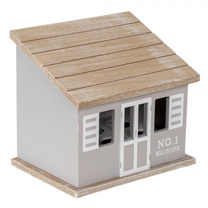 Egg Cabinet House 20 x 14 x 18cm Grey Brown Wood Rectangle - GENERAL LOOSE WARE - Beattys of Loughrea
