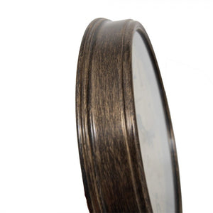 Country Style Wall Clock 30cm Brown Round - CLOCKS - Beattys of Loughrea