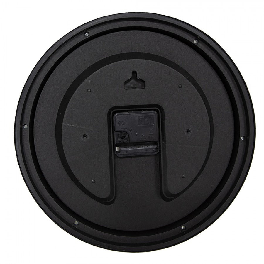 Country Style Wall Clock 30cm Brown Round - CLOCKS - Beattys of Loughrea