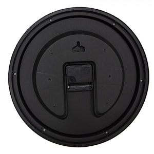 Country Style Wall Clock 30cm Brown Round - CLOCKS - Beattys of Loughrea