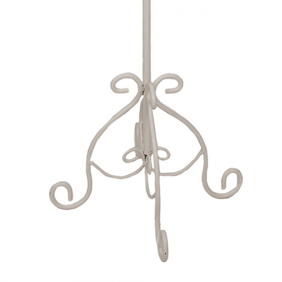 Free - standing Towel Holder 40 x 24 x 95cm White Metal - OCCASIONAL FURNITURE - Beattys of Loughrea