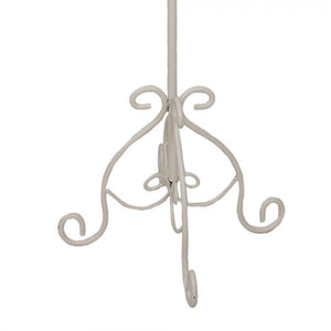 Free - standing Towel Holder 40 x 24 x 95cm White Metal - OCCASIONAL FURNITURE - Beattys of Loughrea