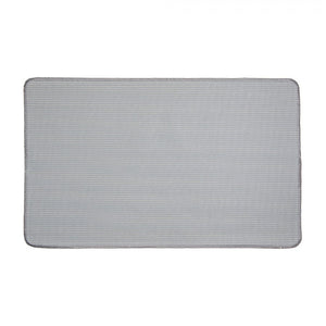 Bath Mat 78 x 48cm Grey Polyester Star Rectangle - BATH MATS/SETS - Beattys of Loughrea
