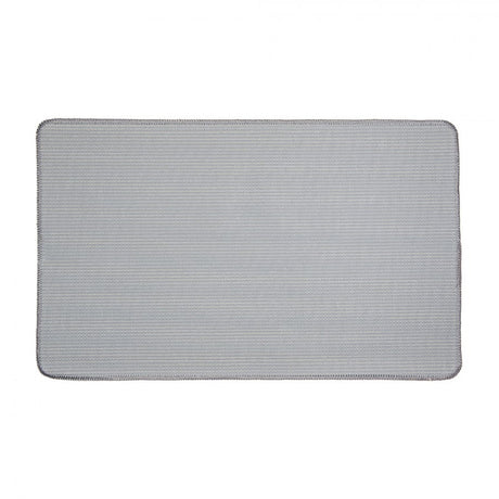 Bath Mat 78 x 48cm Grey Polyester Star Rectangle - BATH MATS/SETS - Beattys of Loughrea