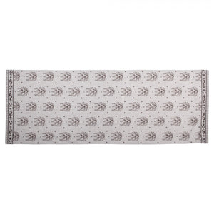 Table Runner 50 x 140cm Beige Cotton Deer Rectangle - TABLECLOTHS/RUNNERS - Beattys of Loughrea