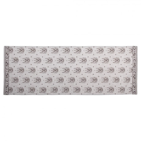 Table Runner 50 x 140cm Beige Cotton Deer Rectangle - TABLECLOTHS/RUNNERS - Beattys of Loughrea