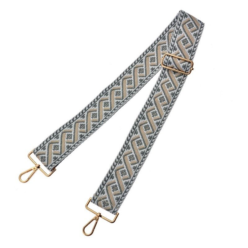 Bag strap 5 x 140cm White Beige Synthetic - HANDBAGS, MANBAGS, SHOPPING BAGS - Beattys of Loughrea