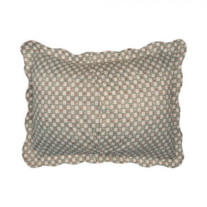 Country Cottage Patchwork Bedspread & 2 Pillowcases Set Blue Beige - Beattys of Loughrea | www.beattys.ie