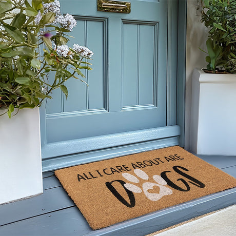 All I Care about are Dogs Door Mat 45x75cm - DOOR MATS/DOOR CURTAIN - Beattys of Loughrea