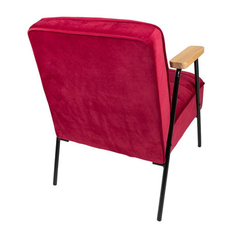 Decorative Armchair with Armrests Fuchsia Red - LGE WOODEN FURNITURE - Beattys of Loughrea