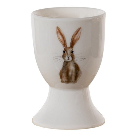 Porcelain Egg Cup with Rabbit Design - GENERAL LOOSE WARE - Beattys of Loughrea