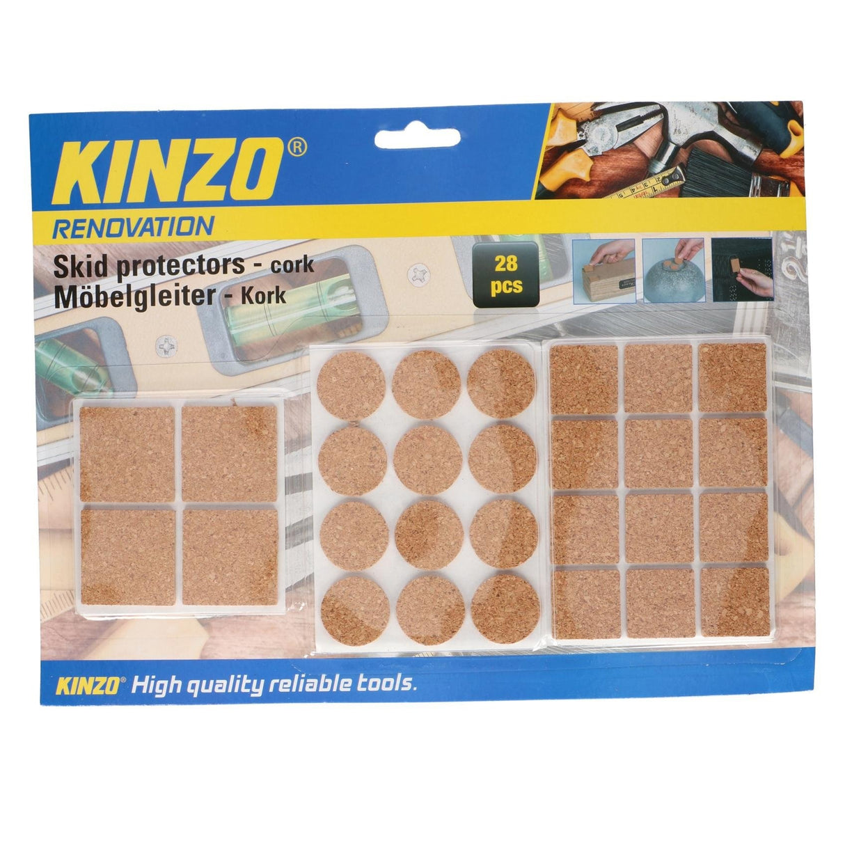KINZO Furniture Floor Protector Pads 28pcs - CASTOR CUPS/ FERRULE - Beattys of Loughrea