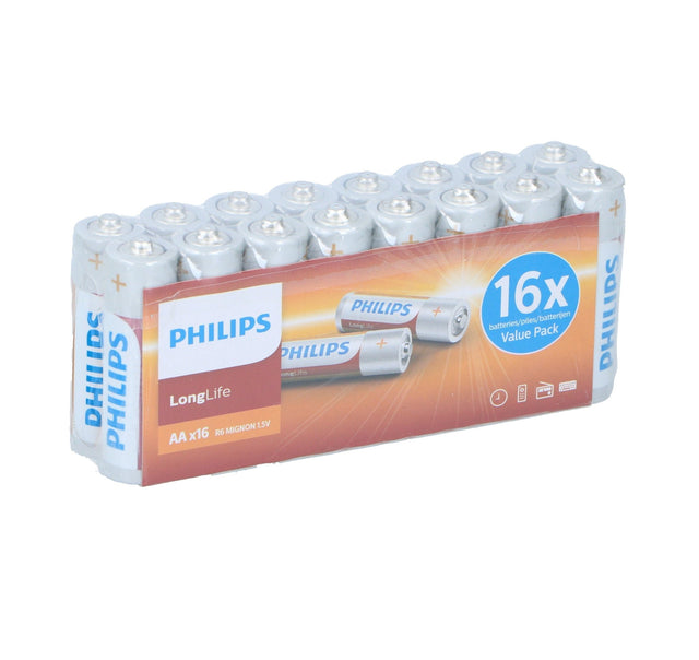 PHILIPS Alkaline Batteries AA 16pk - BATTERIES - Beattys of Loughrea