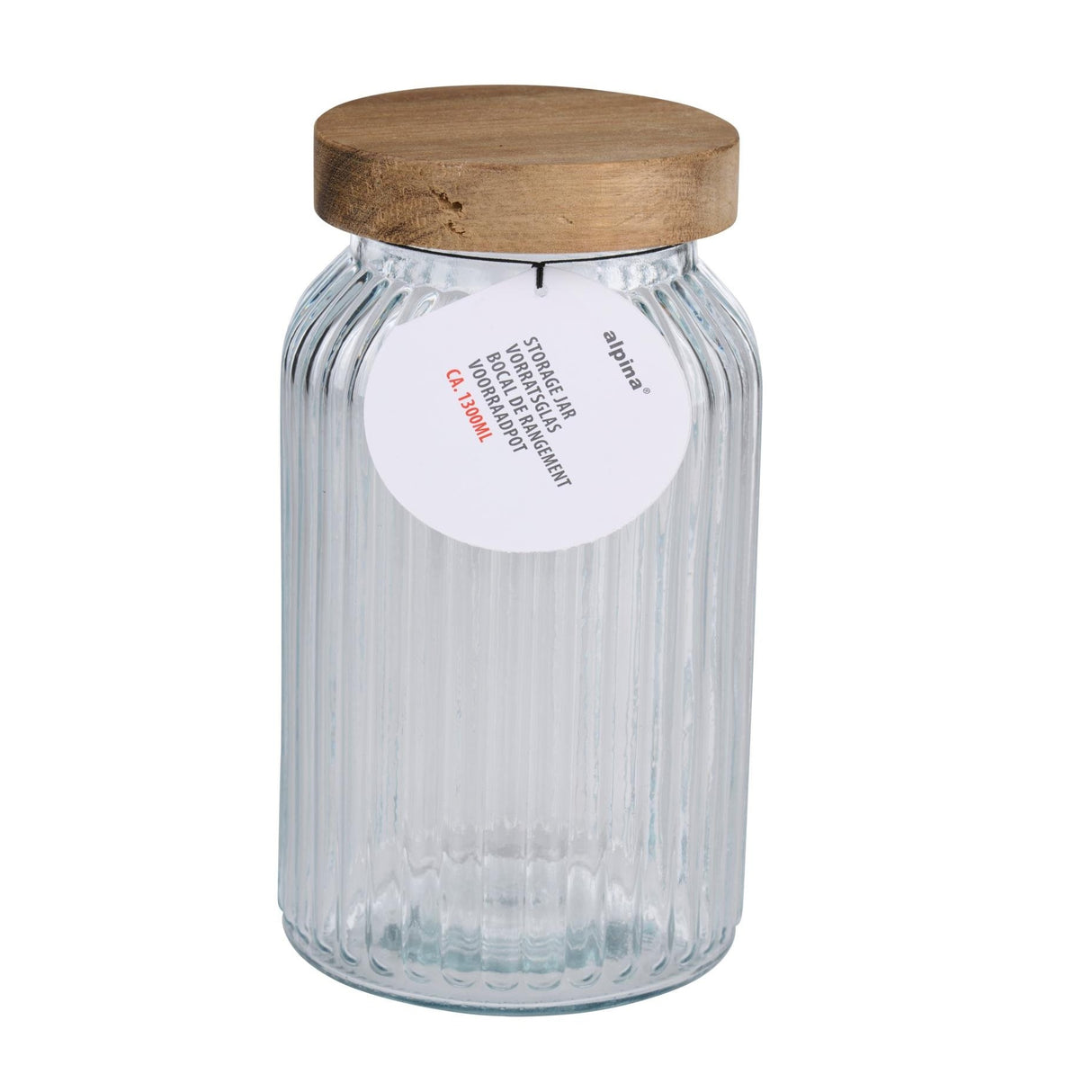 ALPINA Glass Storage Jar with Lid 20cm - JUGS - Beattys of Loughrea