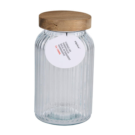 ALPINA Glass Storage Jar with Lid 20cm - JUGS - Beattys of Loughrea