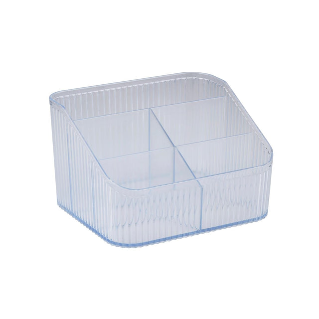 TOUCH OF BEAUTY Clear Organizer 4 Compartments - BATH - CERAMIC ACC & JEWELLERY BOX - Beattys of Loughrea