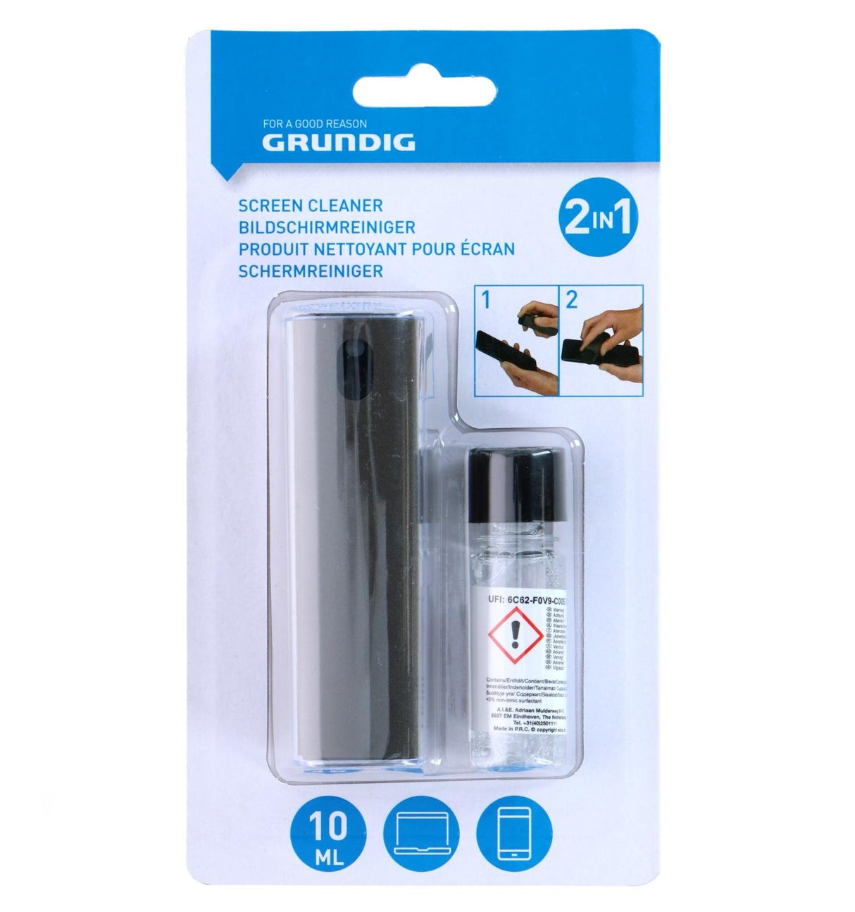 GRUNDIG Screen Cleaner 2-in-1 10ml - Beattys of Loughrea | www.beattys.ie