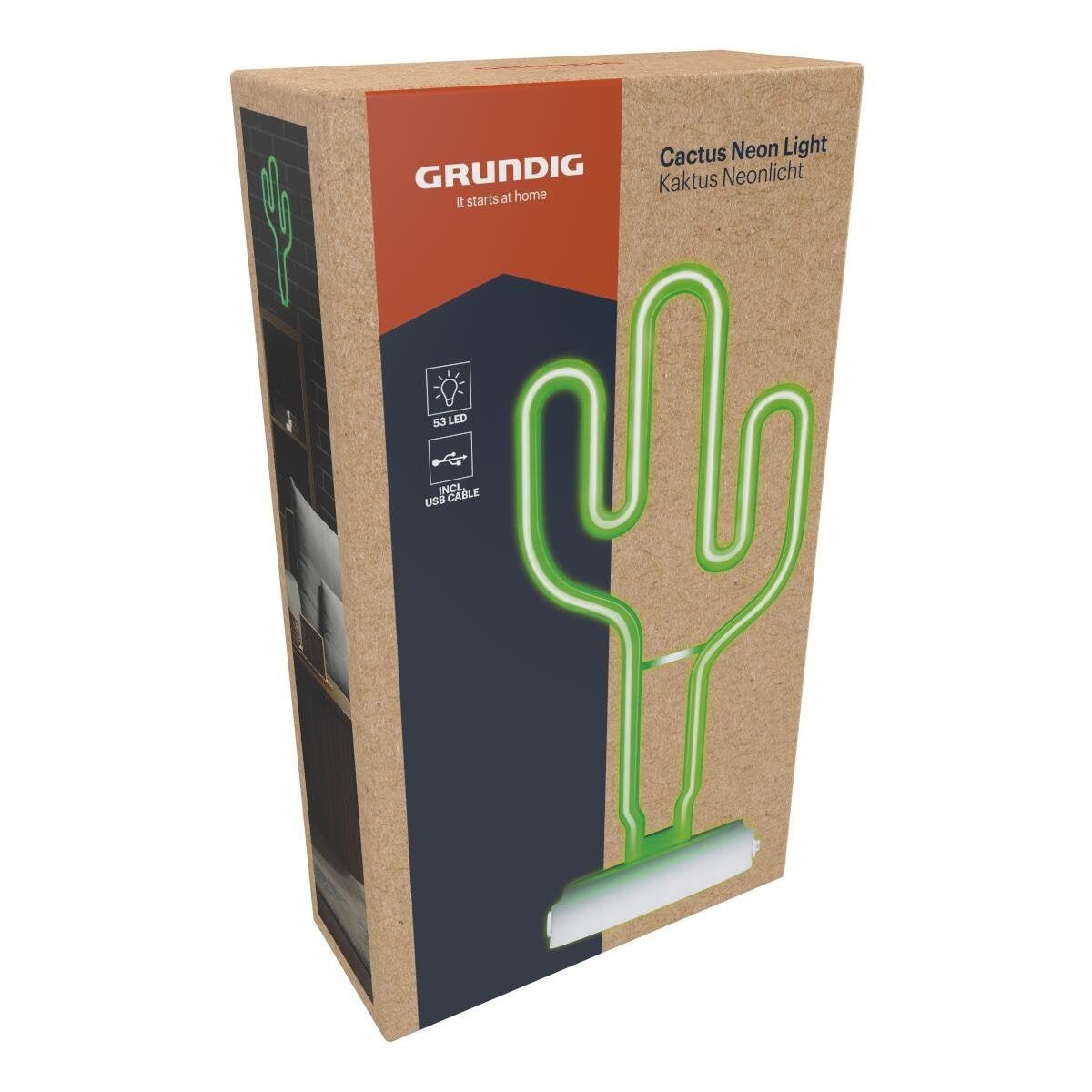 GRUNDIG Cactus Neon Light - TABLE/BEDSIDE LAMPS - Beattys of Loughrea