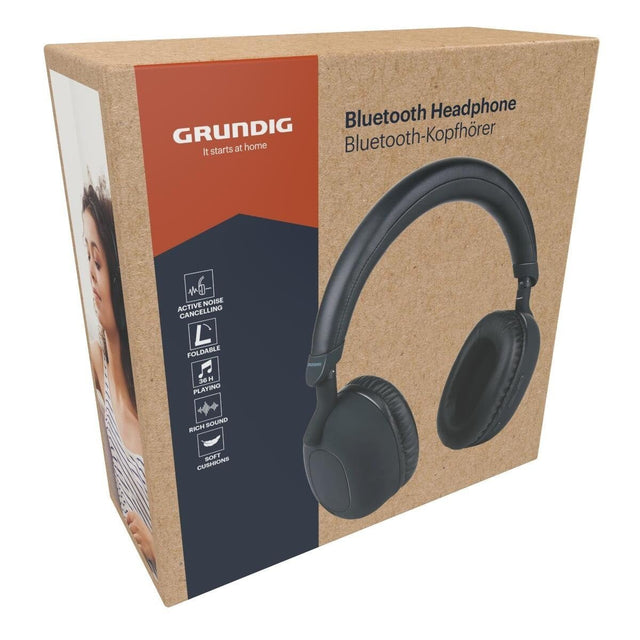 GRUNDIG Wireless Headphones Black 33184 - HEADPHONES / EARPHONES/ MICROPHONE - Beattys of Loughrea