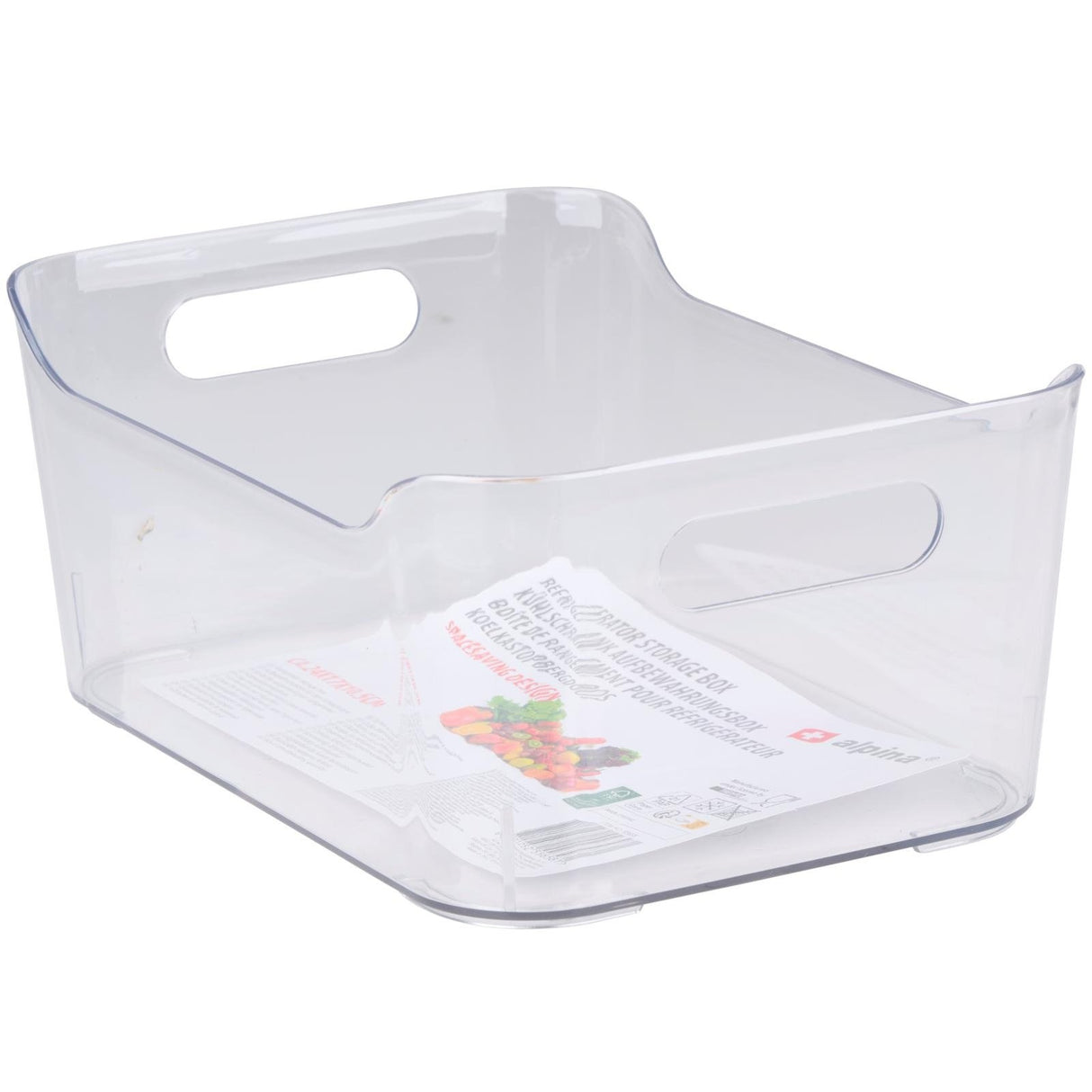 ALPINA Clear Fridge Storage Box - PLASTICS - STORAGE LUNCH BOX BEAKER - Beattys of Loughrea