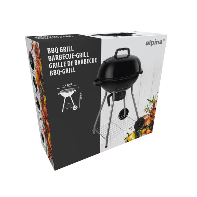 ALPINA BBQ Charcoal Grill 46 cm - BBQ - CHARCOAL - Beattys of Loughrea