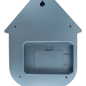 Wall Clock Modern Cuckoo Metallic Dark Blue - CLOCKS - Beattys of Loughrea