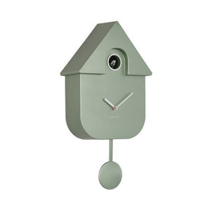 Wall Clock Modern Cuckoo Metallic Jungle Green - CLOCKS - Beattys of Loughrea