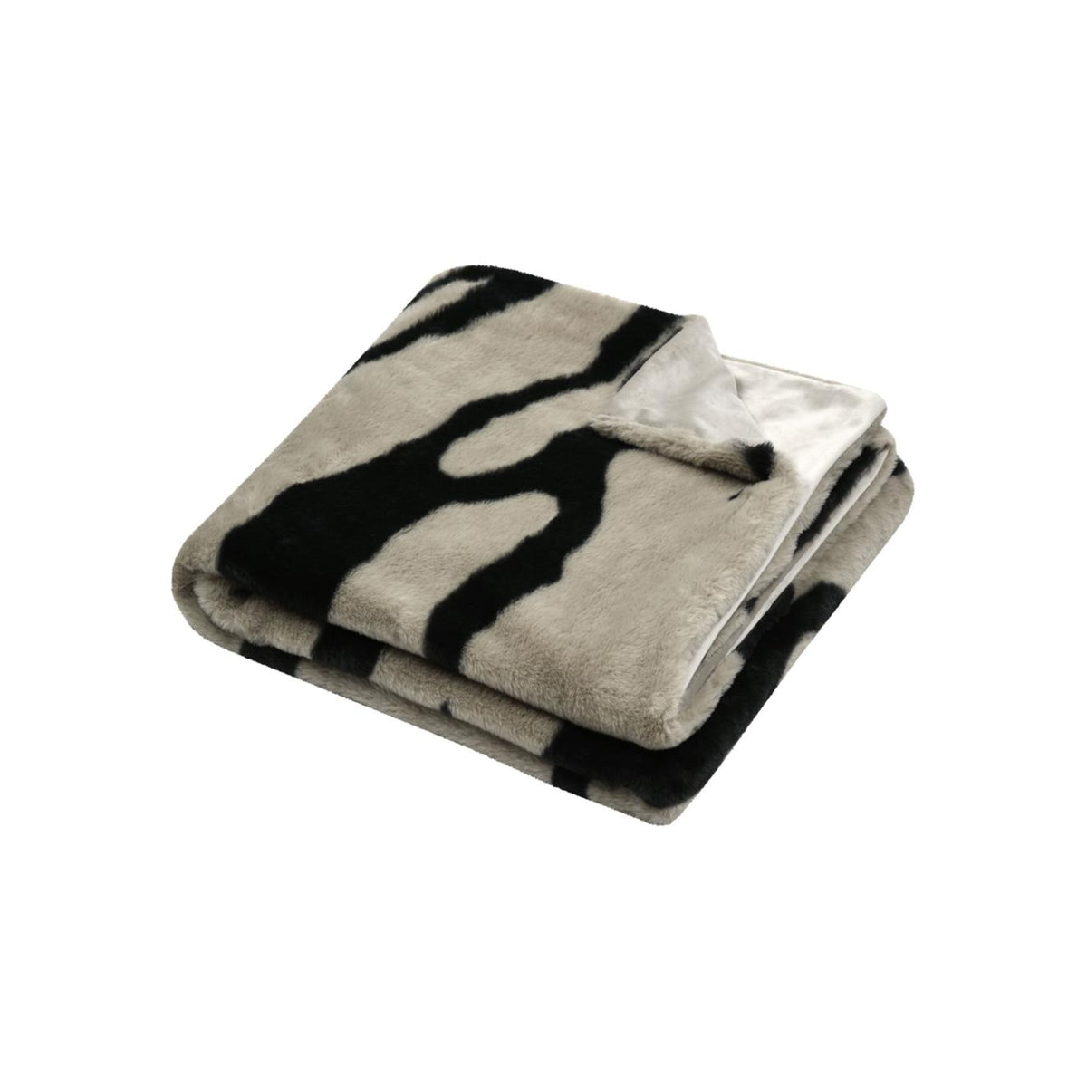 STOF Fauves Faux Fur Throw, Taupe, 130x160cm - THROWS/BLANKETS - Beattys of Loughrea