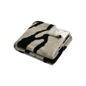 STOF Fauves Faux Fur Throw, Taupe, 130x160cm - THROWS/BLANKETS - Beattys of Loughrea
