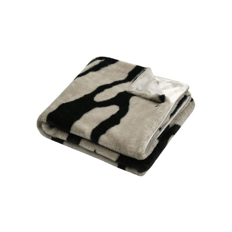 STOF Fauves Faux Fur Throw, Taupe, 130x160cm