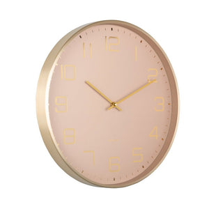 Wall Clock Elegance Glow Soft Brown - CLOCKS - Beattys of Loughrea