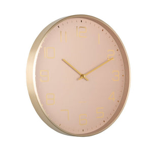 Wall Clock Elegance Glow Soft Brown - CLOCKS - Beattys of Loughrea
