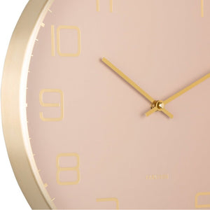 Wall Clock Elegance Glow Soft Brown - CLOCKS - Beattys of Loughrea
