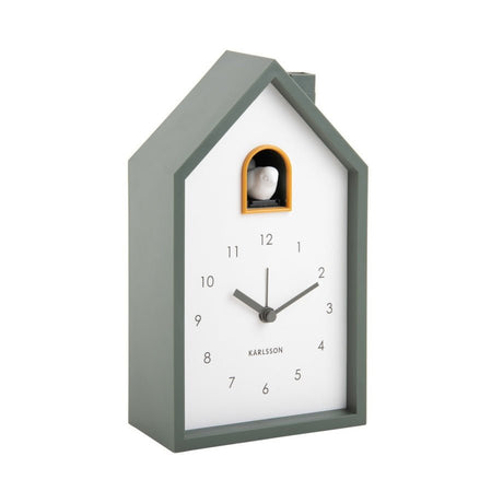 Alarm Clock Modern Cuckoo Jungle Green - CLOCKS - Beattys of Loughrea