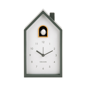 Alarm Clock Modern Cuckoo Jungle Green - CLOCKS - Beattys of Loughrea