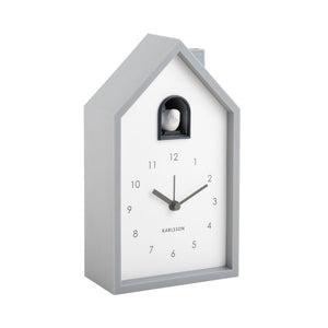 Alarm Clock Modern Cuckoo Mouse Grey - CLOCKS - Beattys of Loughrea