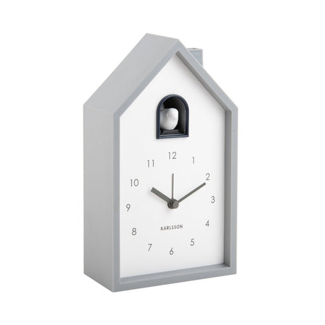 Alarm Clock Modern Cuckoo Mouse Grey - CLOCKS - Beattys of Loughrea