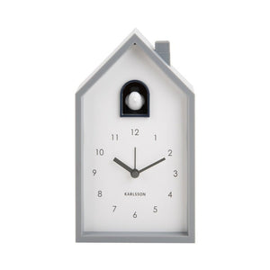 Alarm Clock Modern Cuckoo Mouse Grey - CLOCKS - Beattys of Loughrea