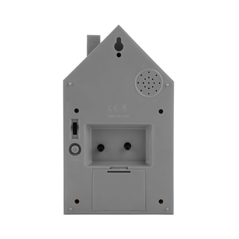 Alarm Clock Modern Cuckoo Mouse Grey - CLOCKS - Beattys of Loughrea