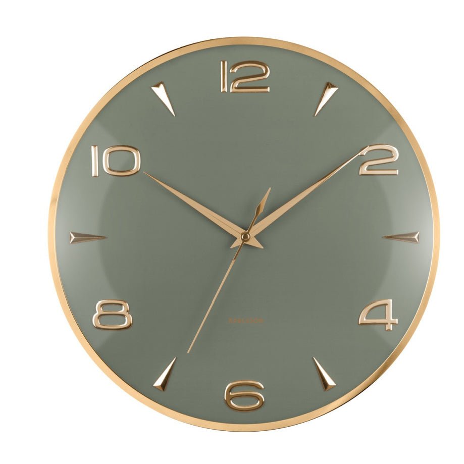 Wall Clock Sienna Glow Jungle Green - CLOCKS - Beattys of Loughrea