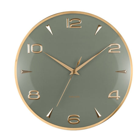 Wall Clock Sienna Glow Jungle Green - CLOCKS - Beattys of Loughrea